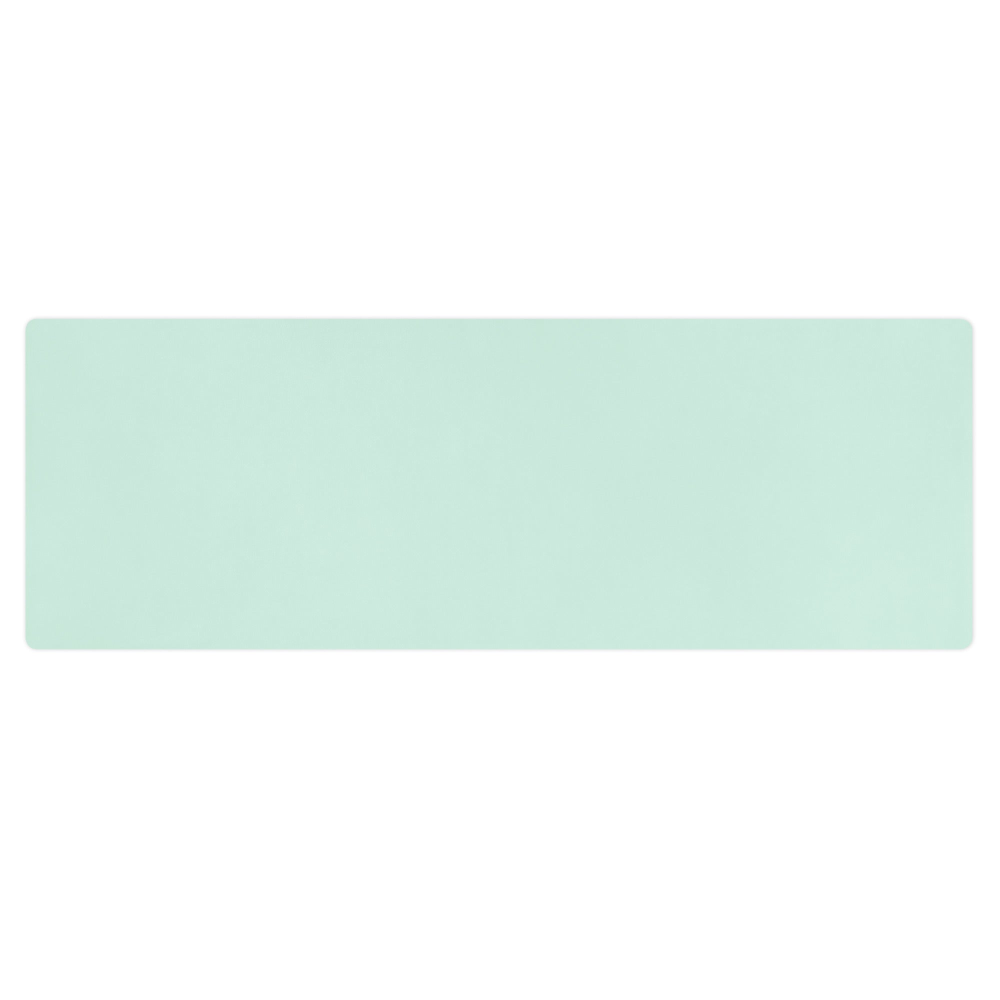 Mint-coloured yoga mat.